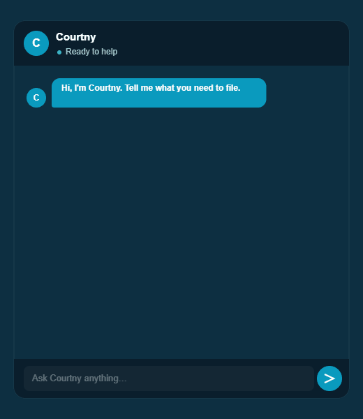 courtny chat demo